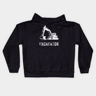 excavator Kids Hoodie